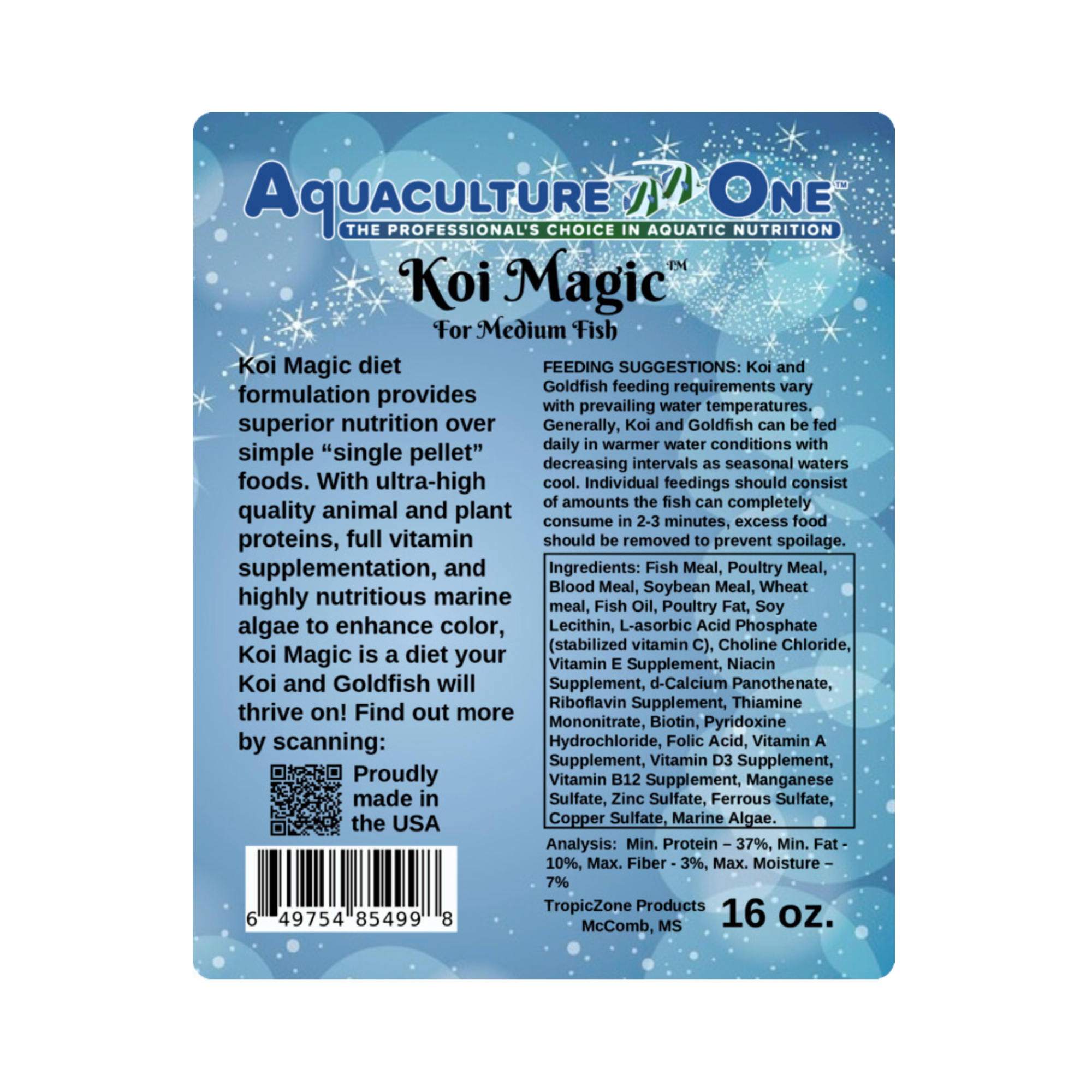 Aquaculture-One Koi Magic Performance Koi Food - Image 13